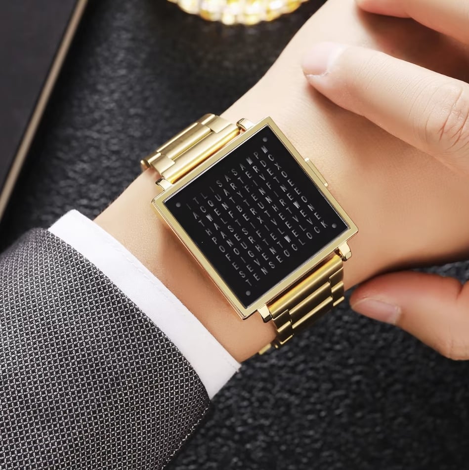 LexoTime - Unisex horloge met tekstweergave