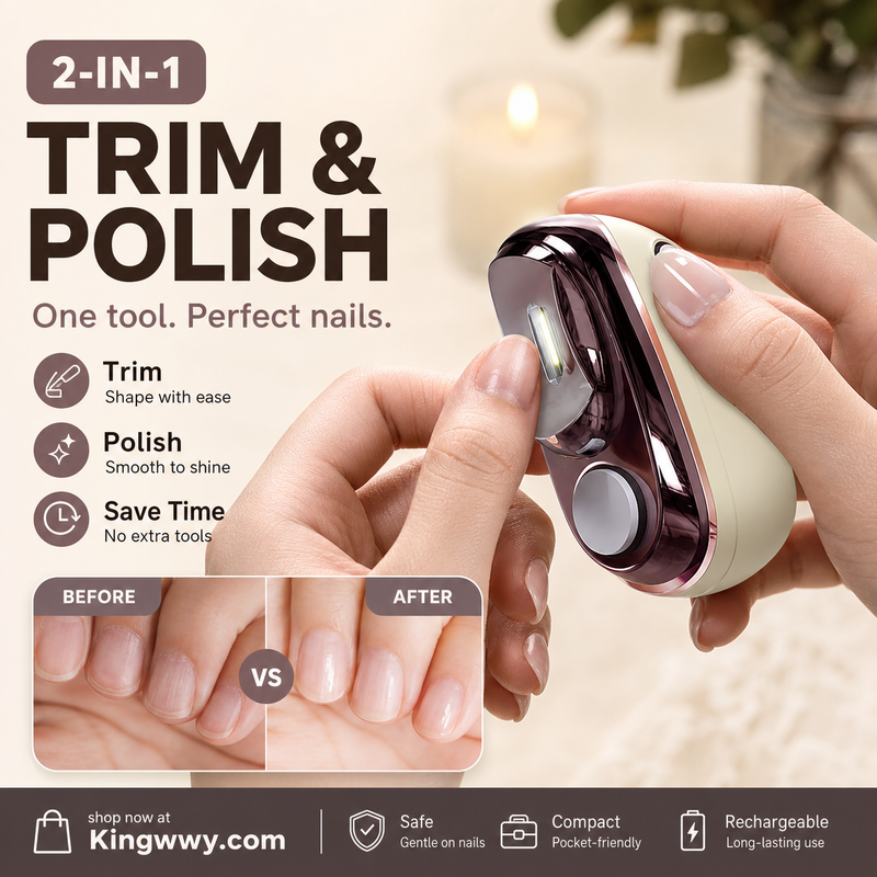 PureTrim – Slimme elektrische nagelknipper en -polijster