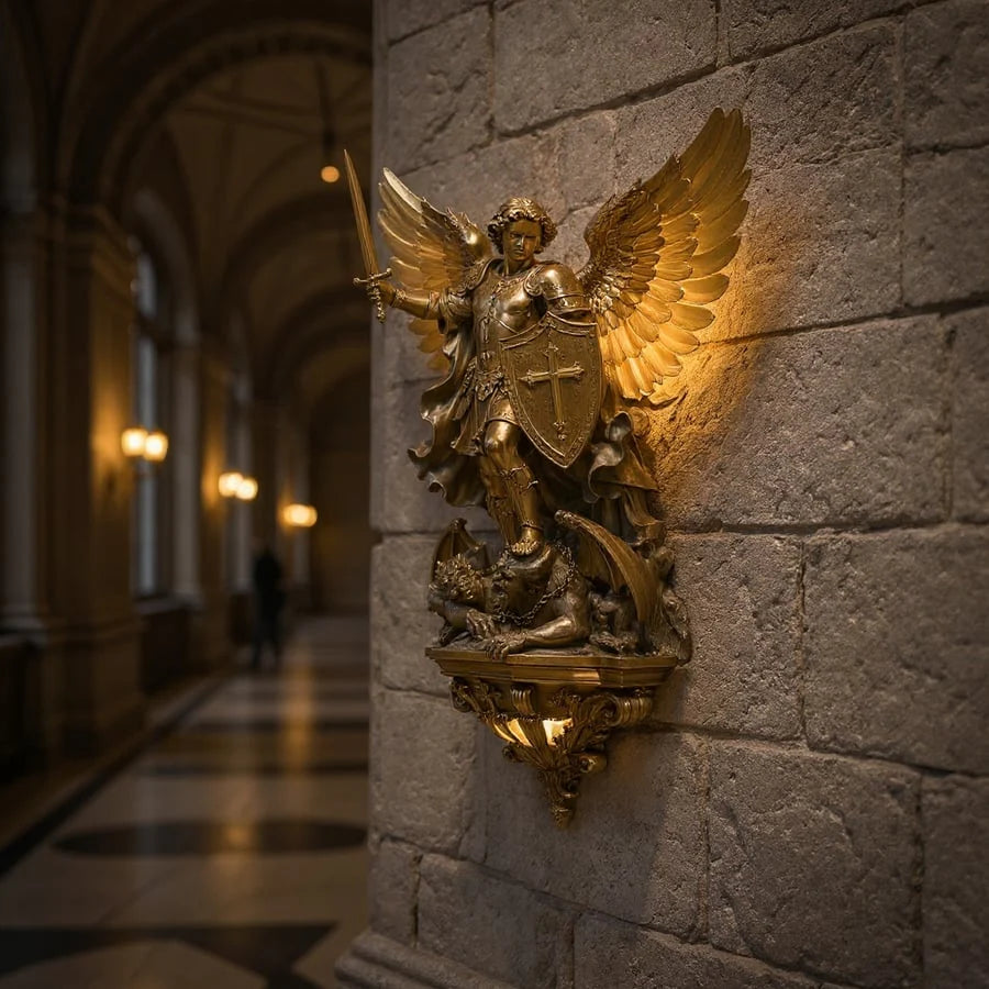 CelestialGuard – LED-wandlamp Aartsengel Michaël