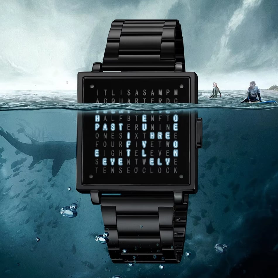 LexoTime - Unisex horloge met tekstweergave