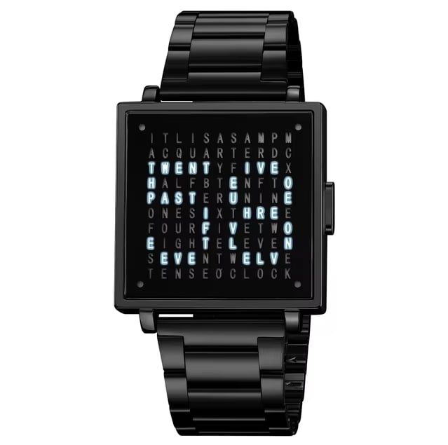 LexoTime - Unisex horloge met tekstweergave