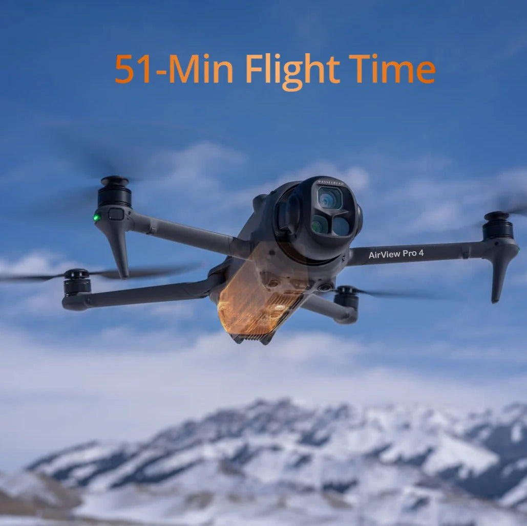 De nieuwe generatie AirView Pro 4: Drone met drie camera's voor beginners en professionele opnames.